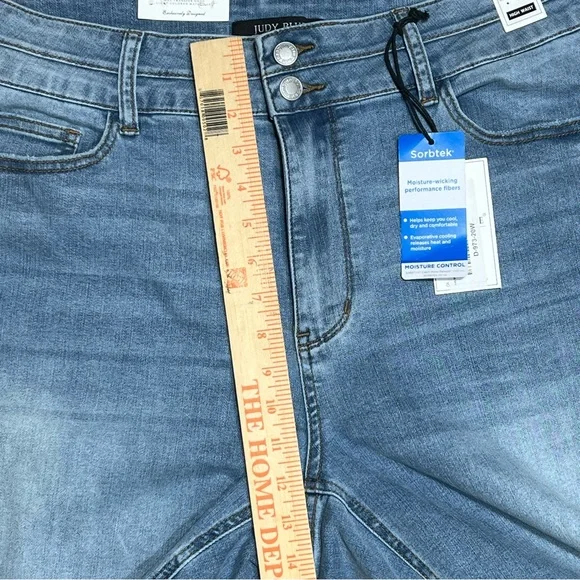 Judy Blue Jeans Womens 20W Wide Leg Crop Capri Stretch Style JB88616 New W/flaw - Picture 9 of 13